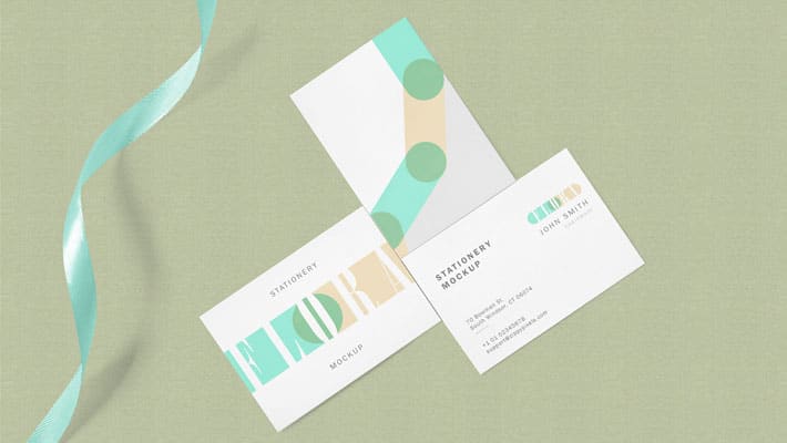 Free Business Card Mock Up