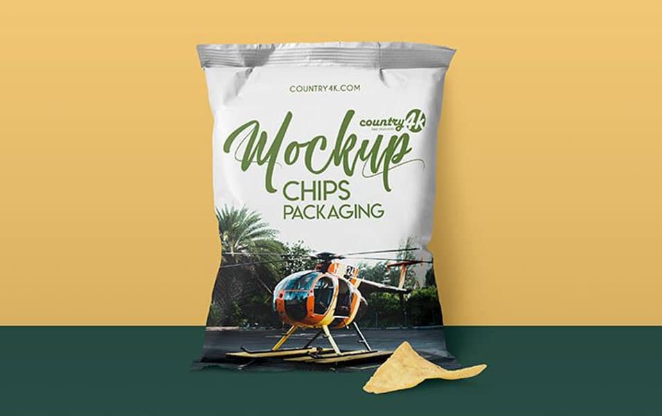 Free Chips Packaging MockUp in 4k