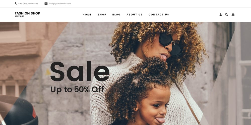 Free Ecommerce Web Templates PSD 64 Free Fashion Shop Webpage Template
