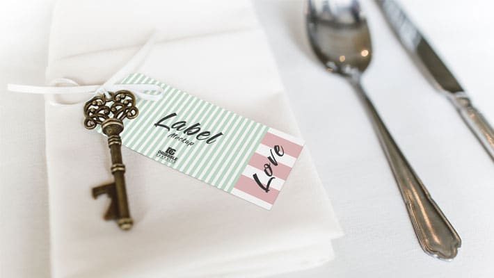 Free Label Mockup PSD