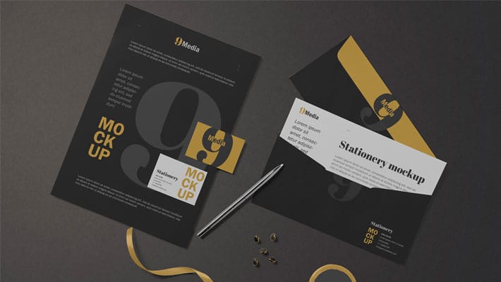 Free Letterhead & Business Card Mockup
