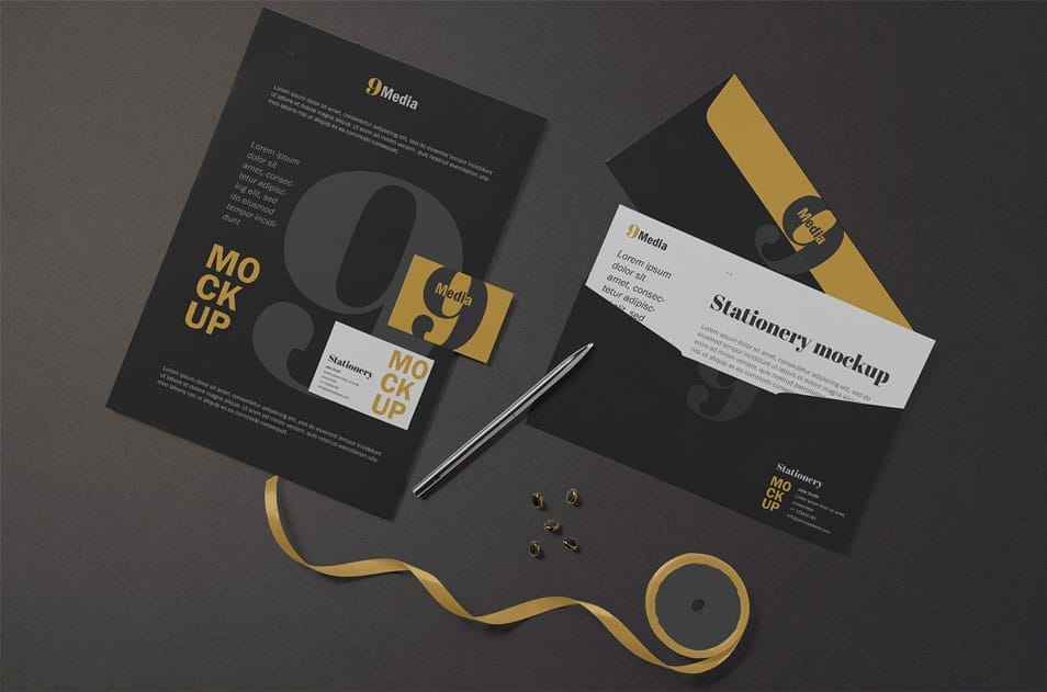 Free Letterhead & Business Card Mockup