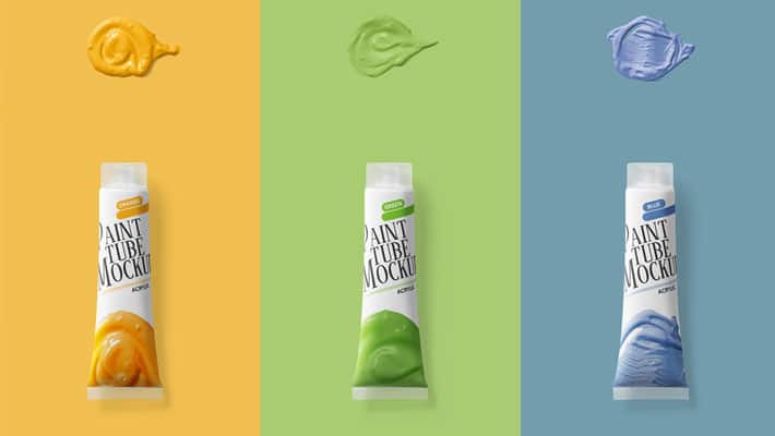 Free Paint Tube Mockup
