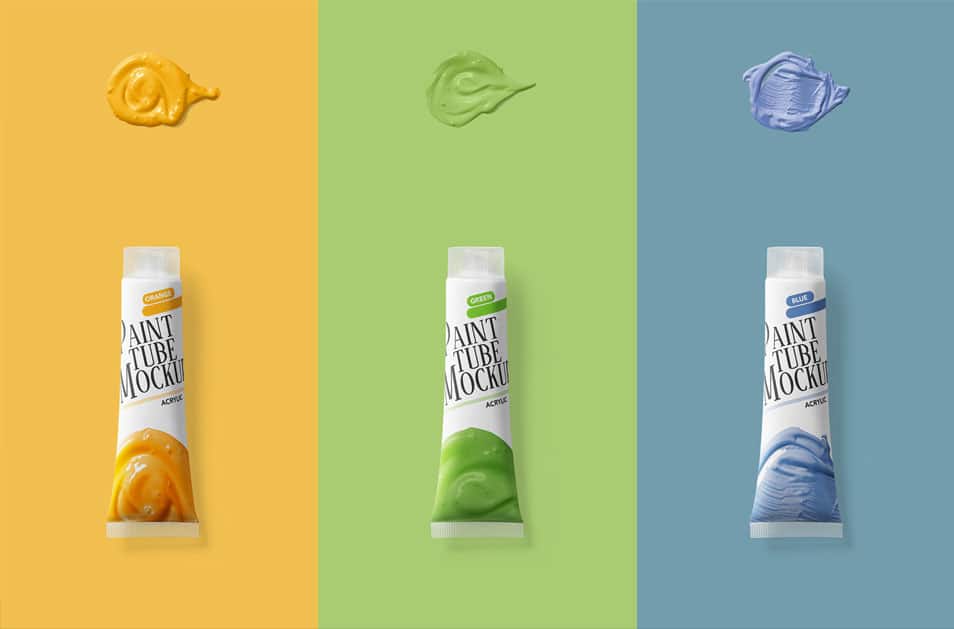 Free Paint Tube Mockup