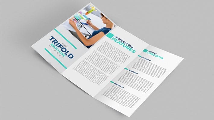 Free Tri-Fold Brochure Mockup