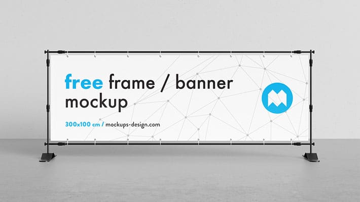 Free Banner Frame / Stand Mockup