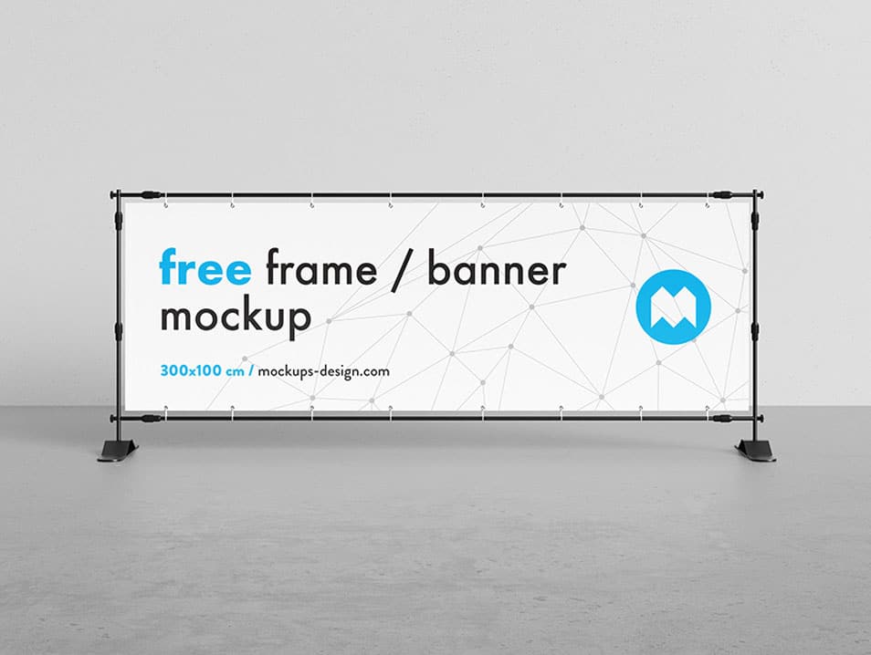Free Banner Frame / Stand Mockup