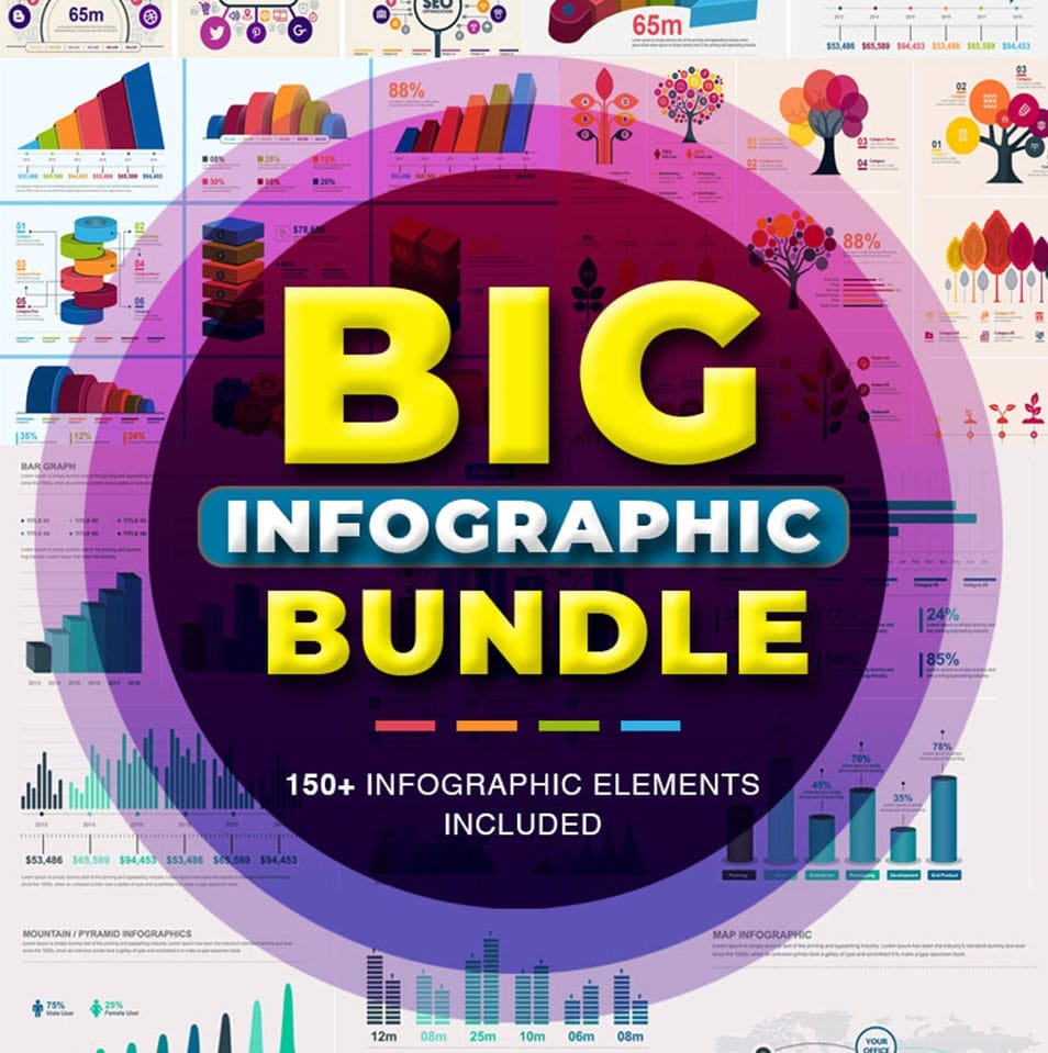 Infographic Bundle | 900+ Vector Infographic Elements