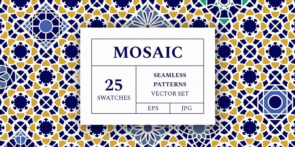 Mosaic Patterns Vector 