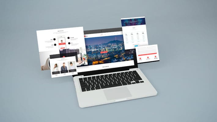 Notebook Website Mockup