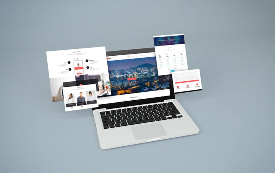 Notebook Website Mockup