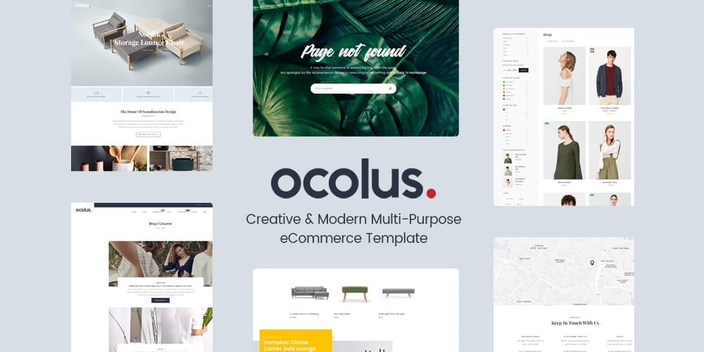 Free Ecommerce Web Templates PSD 67 Ocolus