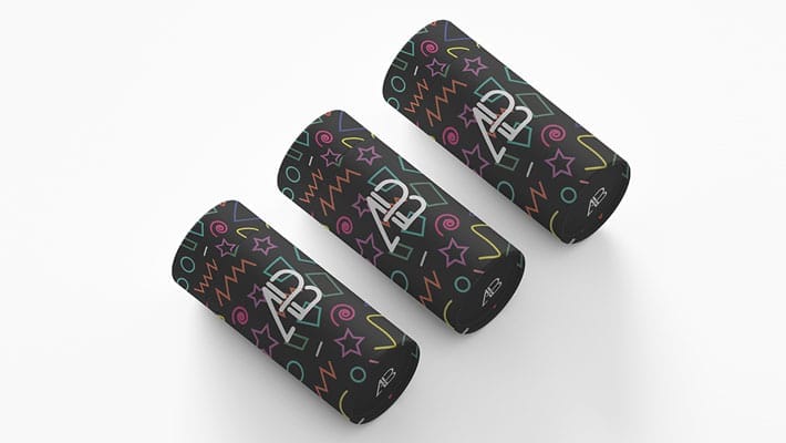 Paper Tube Packaging Mockup