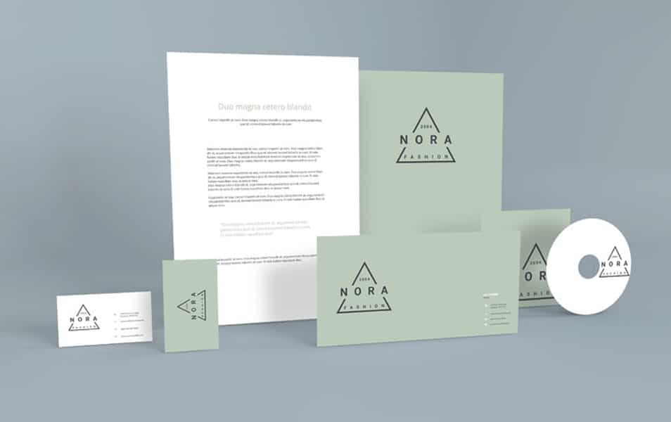 Standing Stationery PSD Mockup