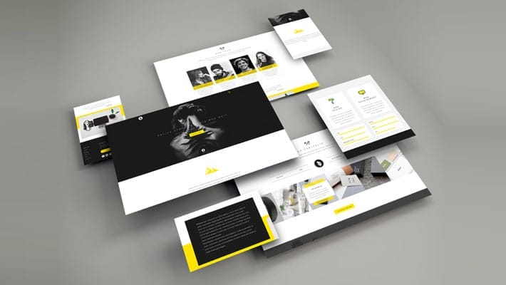 Web Screens PSD Mockup