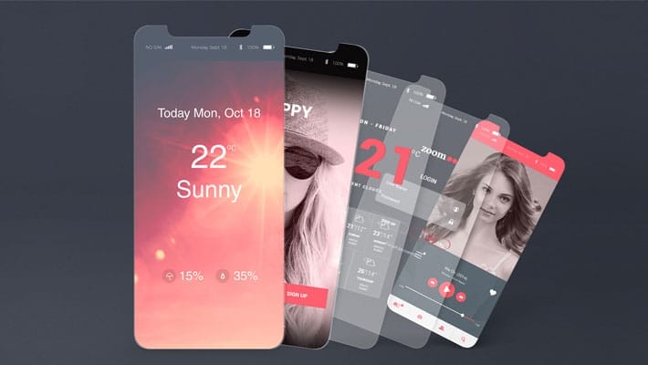 2 Free iOS App Presentation Mockups