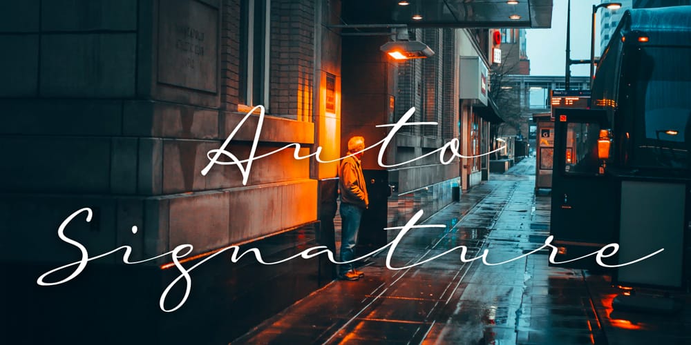 Amazing Free Signature Fonts 41 A Auto Signature