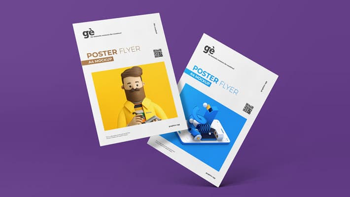 A4 Poster Flyer Mockup