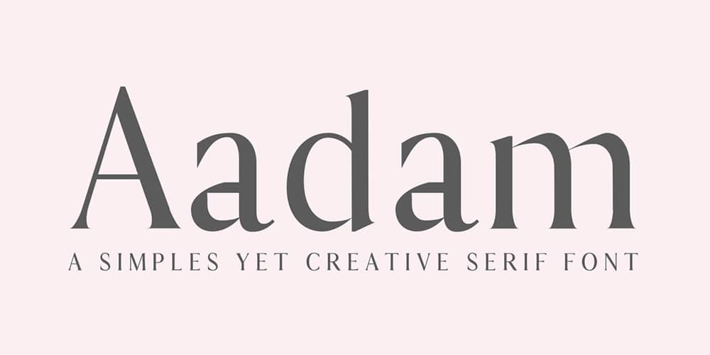 Aadam Serif Font