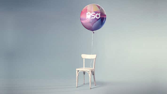 Balloon Mockup Free PSD