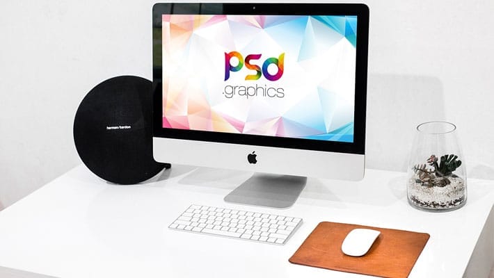 Clean iMac Mockup PSD Template
