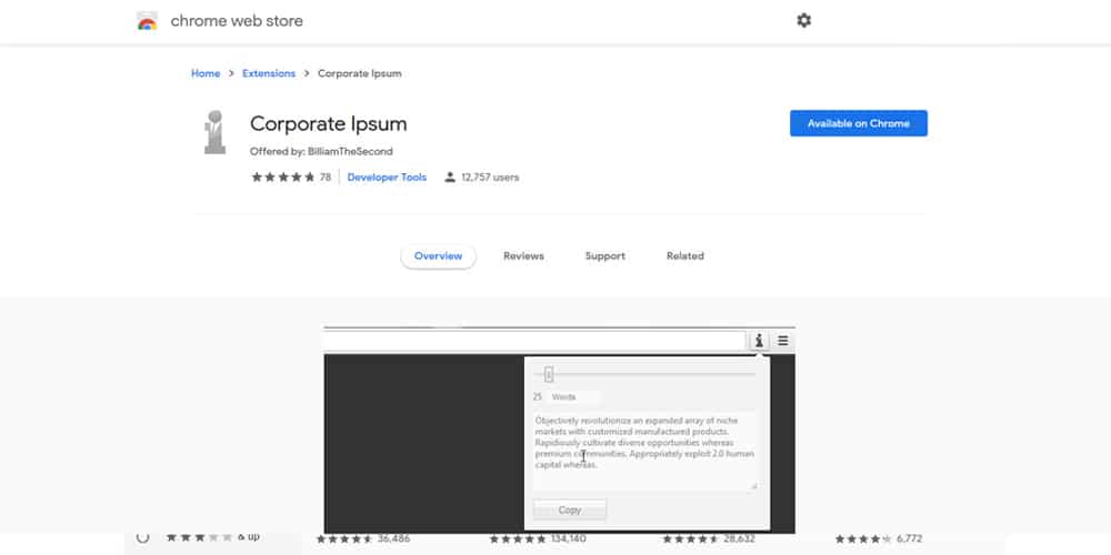 Best Chrome Extensions for Designers 13 Corporate Ipsum