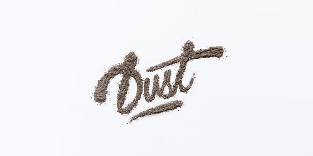Custom Dirt Typography