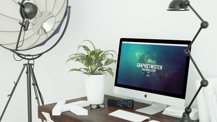 Day and Night Workspace Mockup