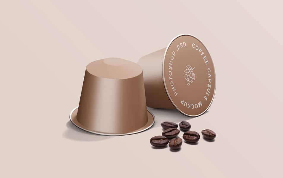 Espresso Coffee Capsule Mockup