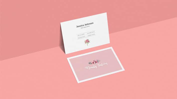 Free Classy Business Card Mockup For Presentation
