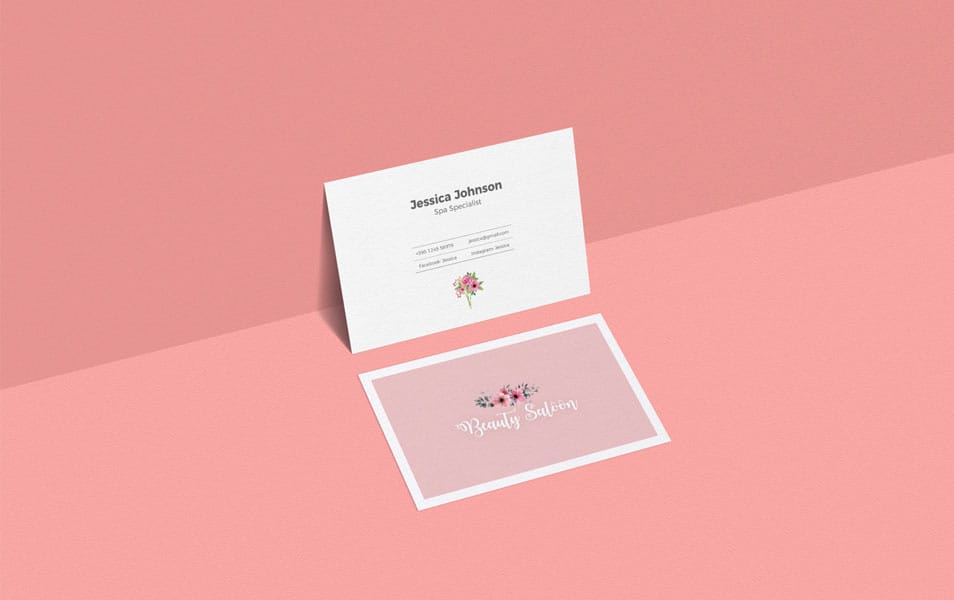 Free Classy Business Card Mockup For Presentation