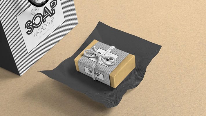 Free Craft Soap Bar Mockup