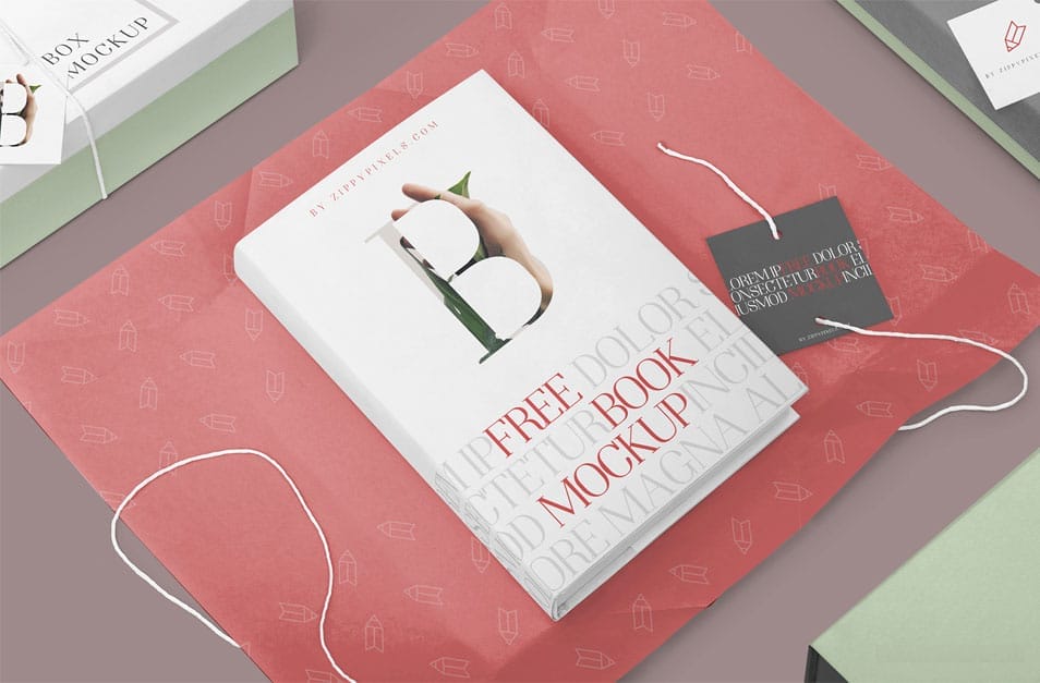 Free Fabulous Hardcover Book Mockup