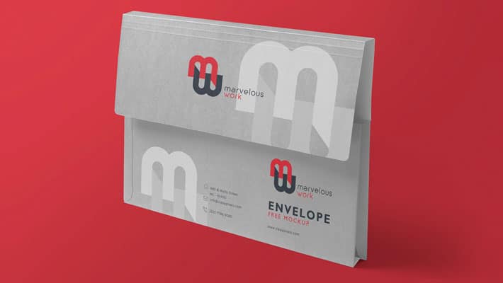 Free Flap Folder Mockup