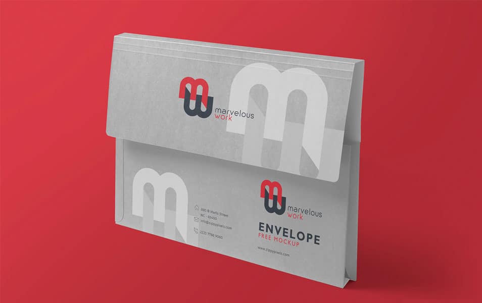 Free Flap Folder Mockup