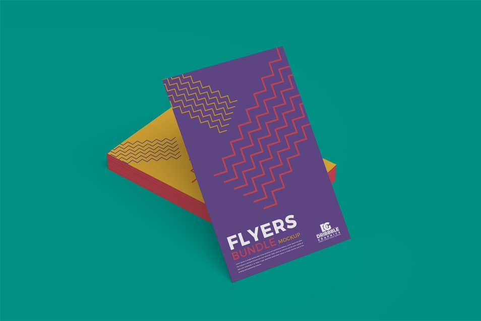 Free Flyers Bundle Mockup PSD For Branding