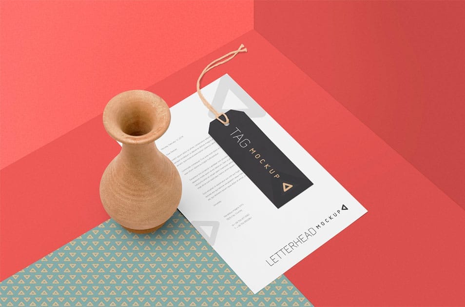 Free Letterhead Mockup PSD