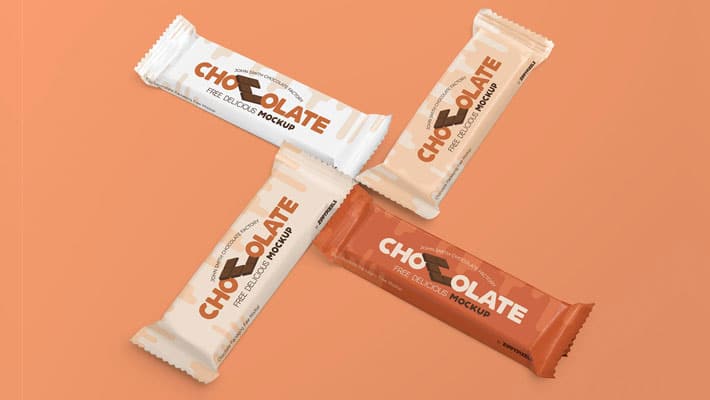 Free Luscious Chocolate Packaging Mockup