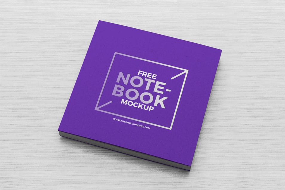 Free Notebook Mockup PSD Template