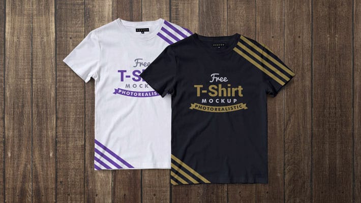 Free Premium Regular Fit Half Sleeves T-shirt Mockup PSD