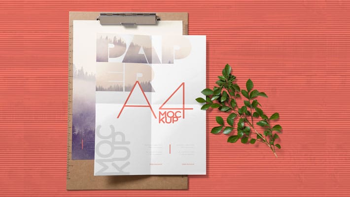 Free Realistic Paper Mockup
