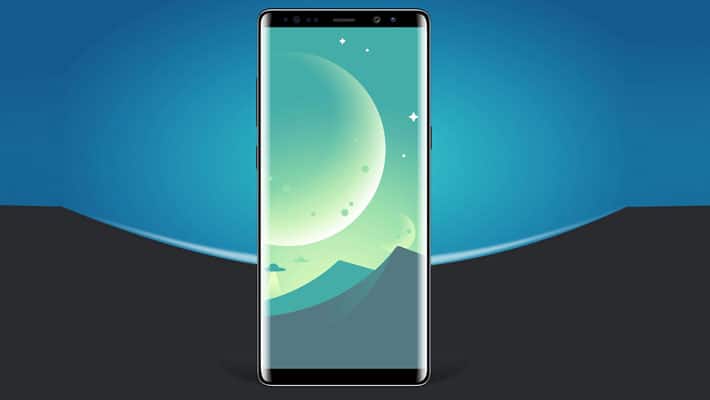 Free Samsung Galaxy Note8 Design Phone Mockup PSD