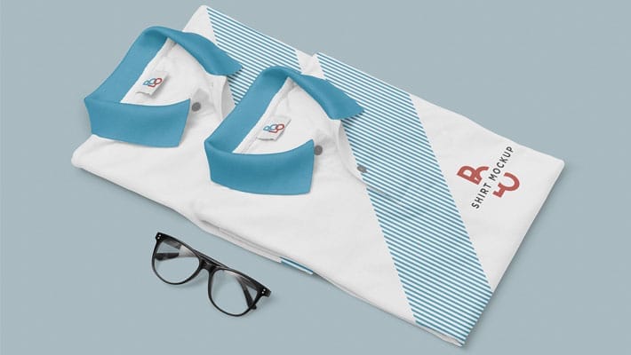 Free Stylish Polo Shirt Mockup PSD