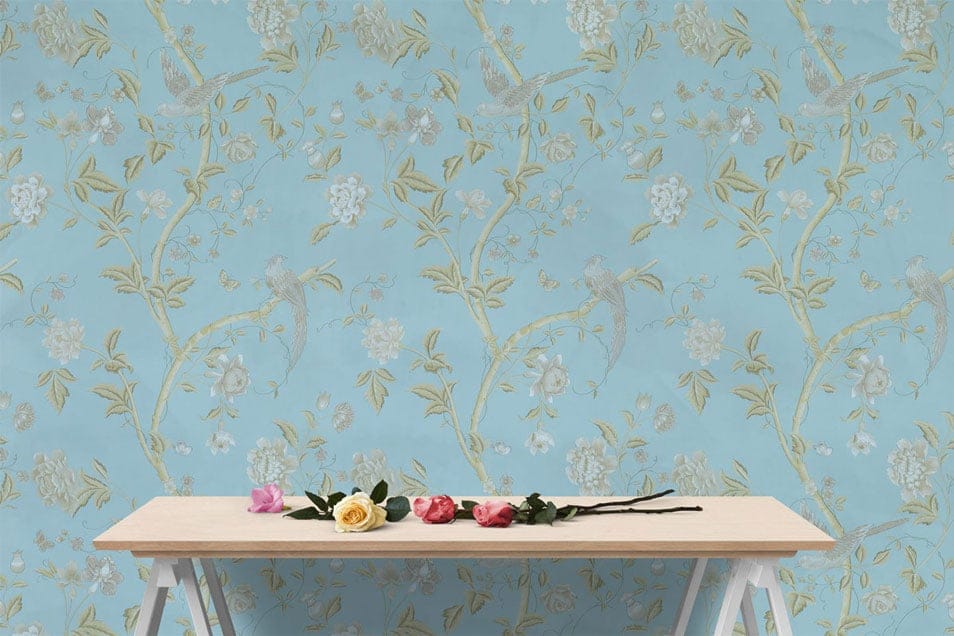 Free Vinyl Wall Decal / Wall Mural Sticker Art Mockup PSD