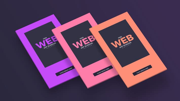 Free Web App Screens Mockup