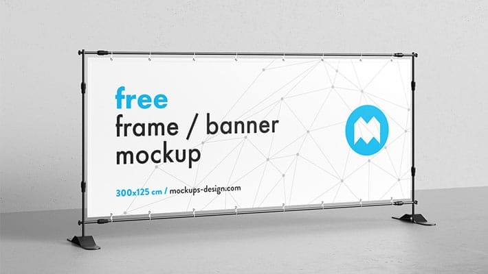 Free Banner Frame / Stand Mockup