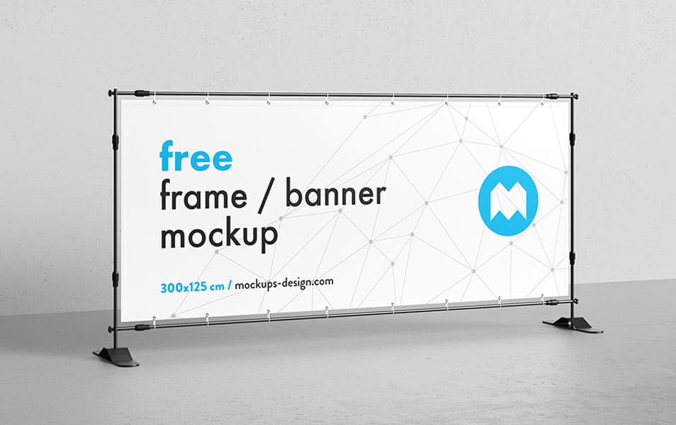 Free Banner Frame / Stand Mockup