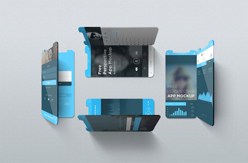 Free iOS Perspective Mockups