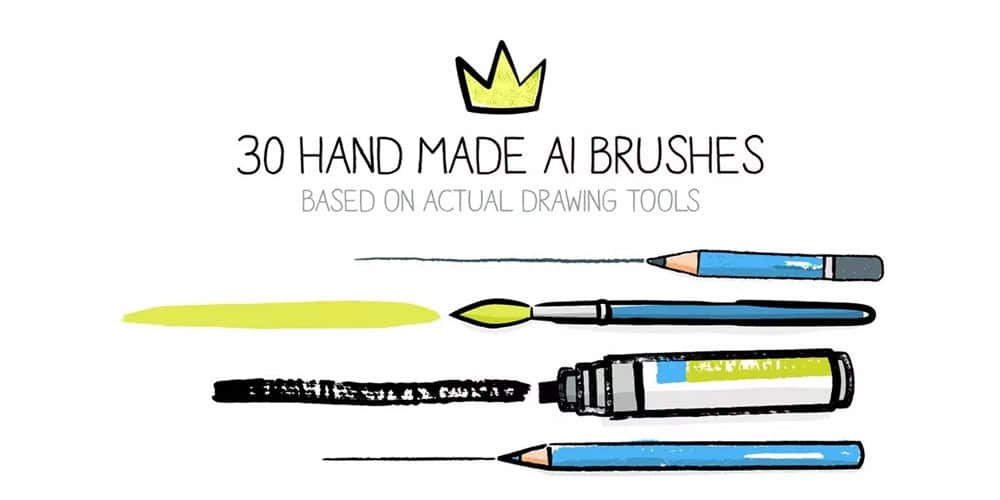 Hand-drawn Brushes For Illustrator
