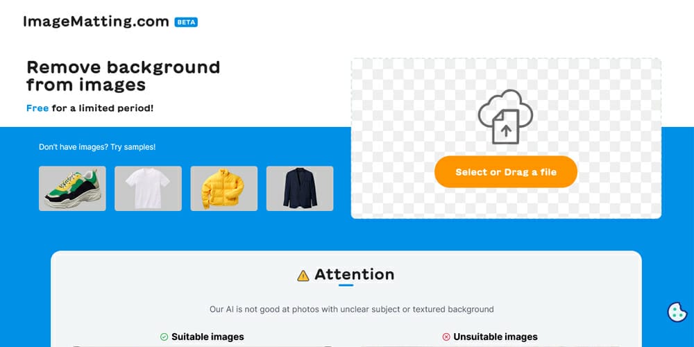 Image Background Remover Tools 24 ImageMatting com Beta